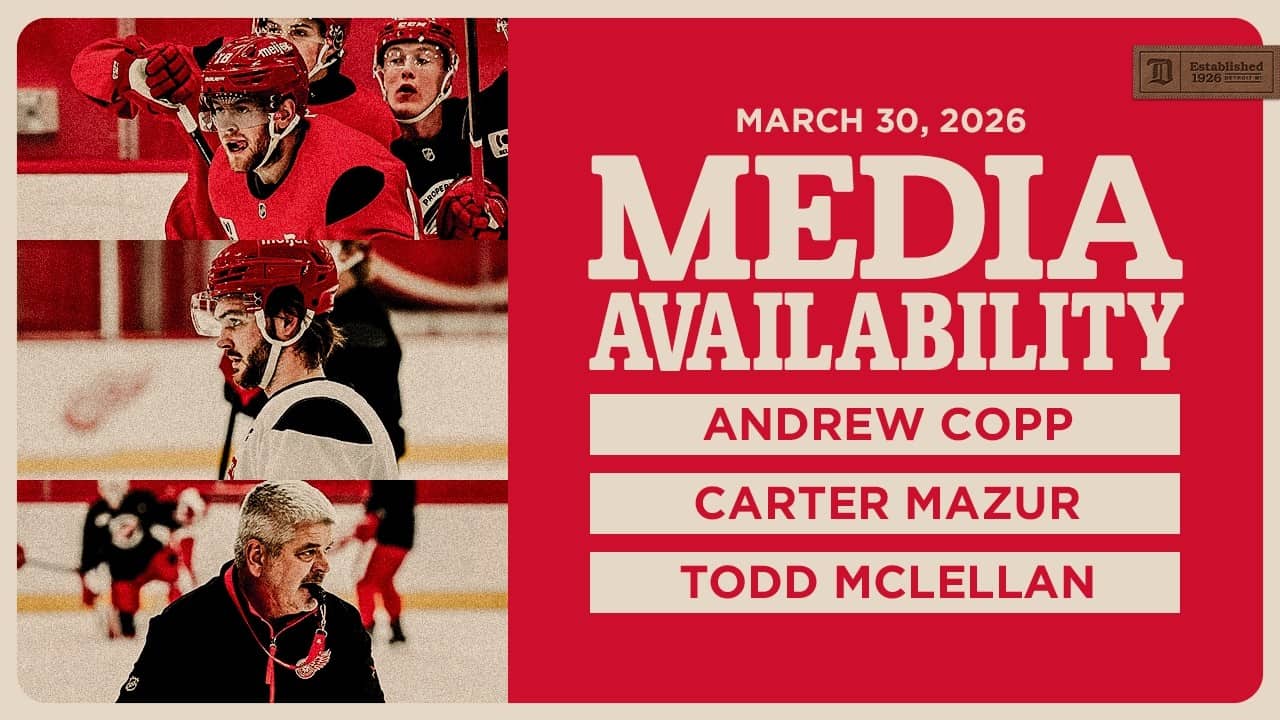 Andrew Copp, Carter Mazur & Todd McLellan Practice Media | March 30, 2026