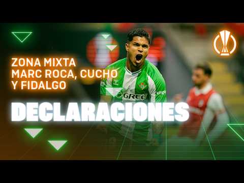 Zona mixta de Marc Roca, Cucho y Fidalgo tras el #SCBragaRealBetis 🗣🎙 | Real BETIS