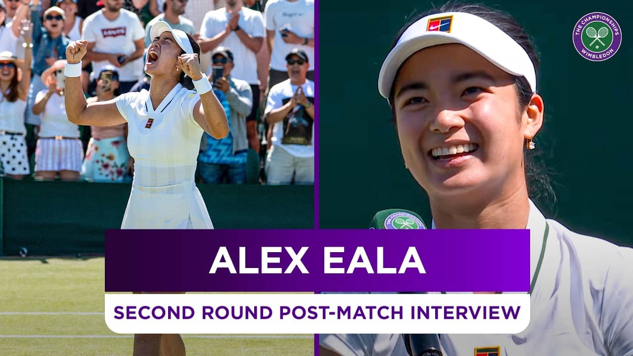 A special birthday song for Alex's coach! | Alexandra Eala | Second Round Post-match Interview