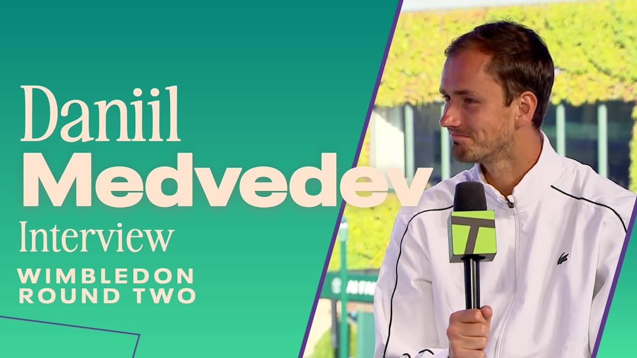 Daniil Medvedev Shouts Out his Fans: "It's Not Easy" After 2nd Round Win | 2025 Wimbledon