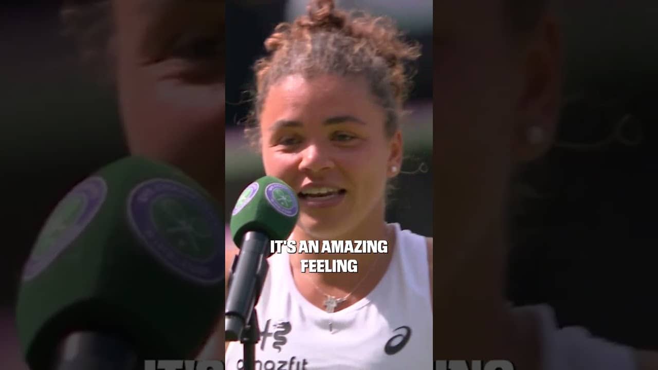 Jasmine Paolini had to shout out her idol