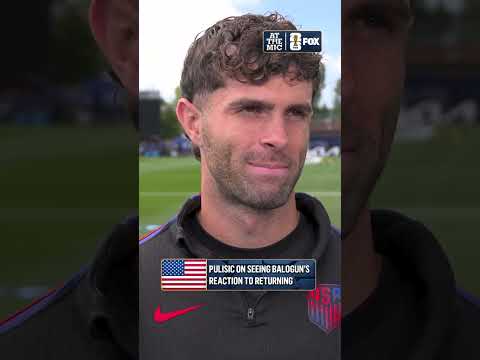 Pulisic tells Jenny Taft how happy he is to see Flo Balogun smiling after his suspension was lifted