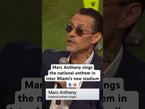 Marc Anthony SHOWED OUT for @intermiamicf’s Nu Stadium’s😍🍿