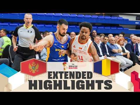 Montenegro 🇲🇪 v Romania 🇷🇴 | Extended Highlights | FIBA Basketball World Cup 2027 European Qualif.
