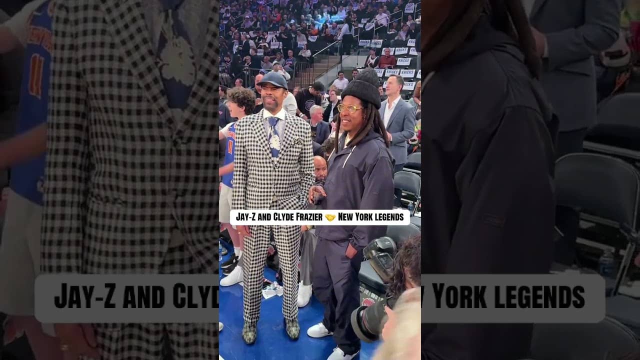 Jay-Z and Clyde at Game 2 🗽