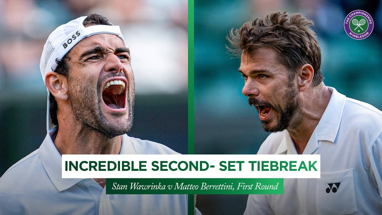 INSANE 34-point tie-break! 😱 | Stan Wawrinka vs Matteo Berrettini | Wimbledon 2026