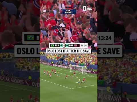 Oslo had the camera shaking after Ørjan Nyland's penalty save against Brazil