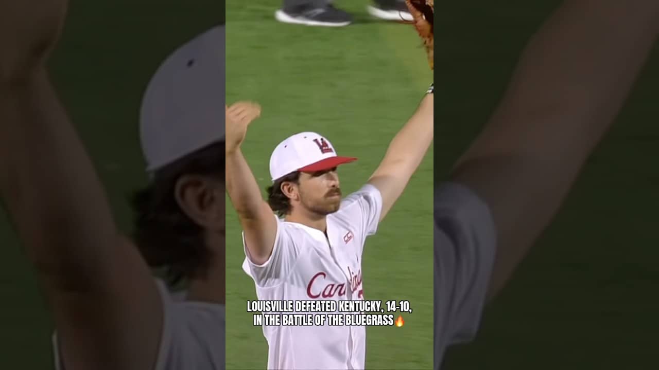 Cards win and Peter Michael gets his first save of the season 😉 #louisville #louisvillecardinals