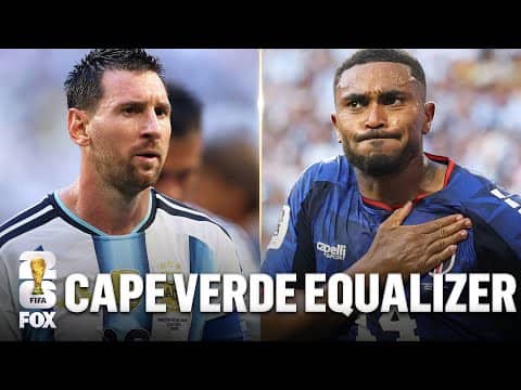 Cape Verde LEVELS score vs Argentina 🚨 Deroy Duarte finds equalizer in second half
