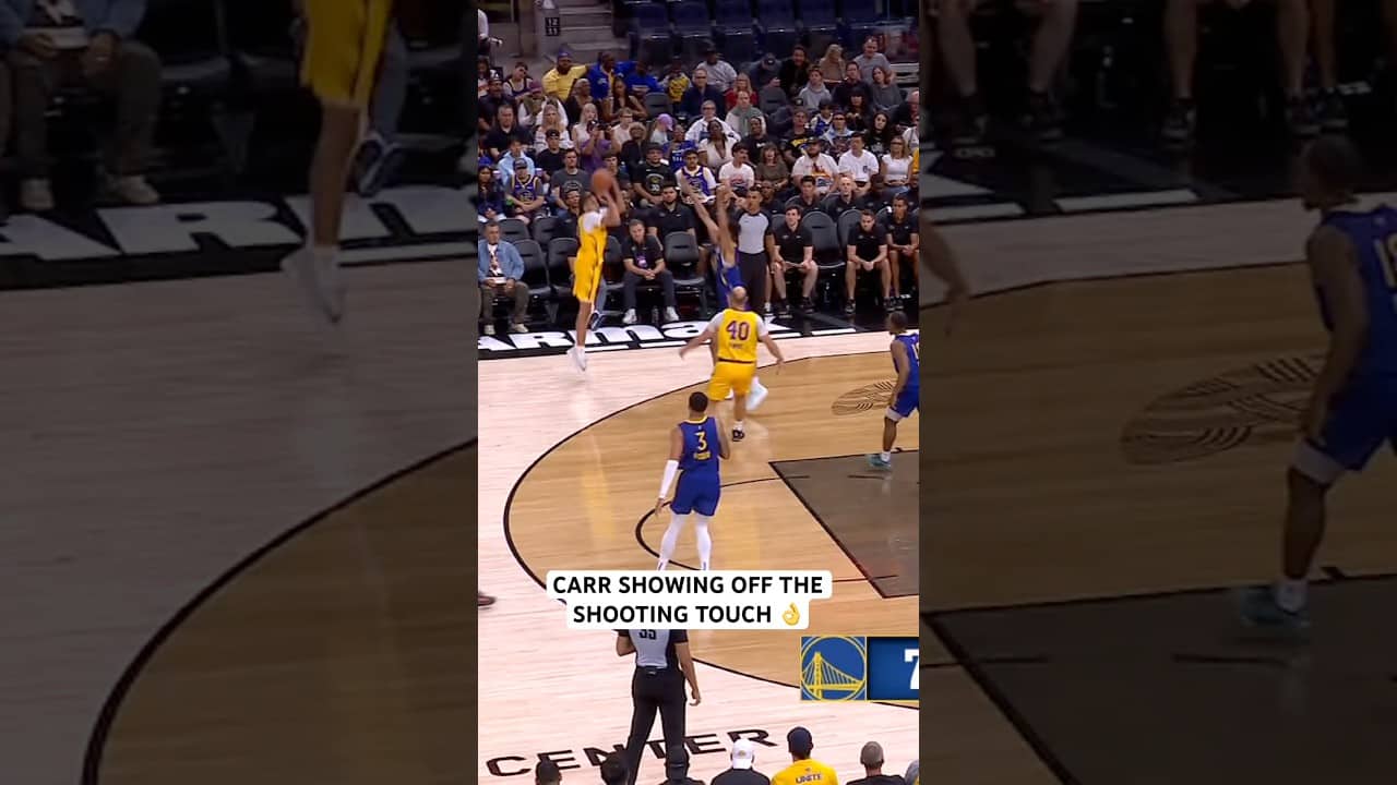 Cameron Carr showing off the shooting stroke in his summer league debut