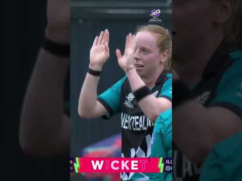 A dream delivery from Bree Illing 🎯 #T20WorldCup