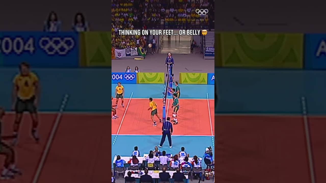 A gripping men’s volleyball match at #Athens2004 🏐🙌#Olympics