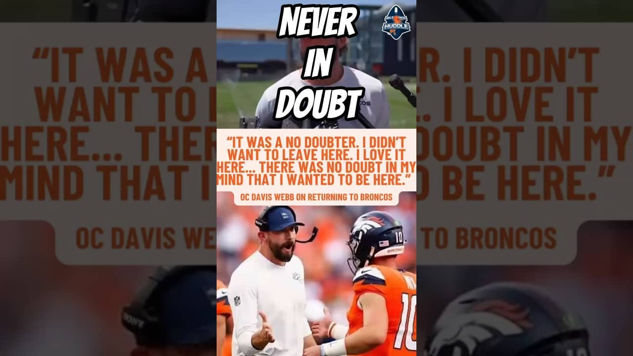 Davis Webb was never leaving the #Broncos
