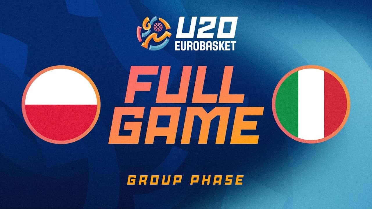 Group Phase | Poland v Italy | Full Basketball Game | FIBA U20 Women's EuroBasket 2026