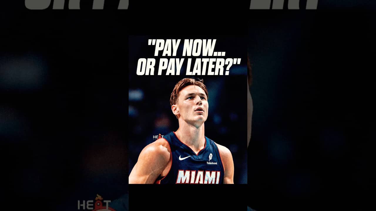 What should the Miami Heat do with Pelle Larsson? Pay now? Or Pay later? #nba #fyp #shorts ￼