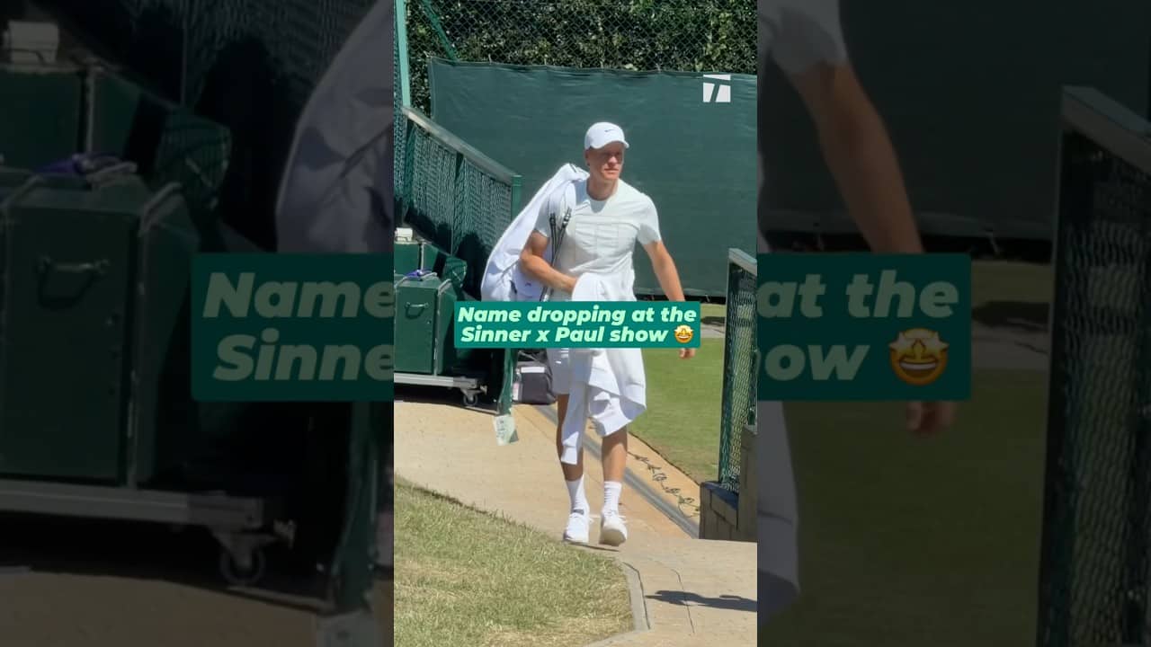 Practice courts are where it’s at! #wimbledon #tommypaul #janniksinner