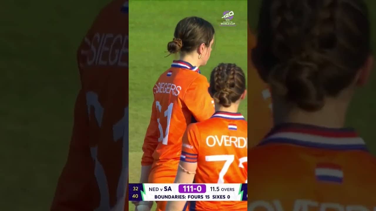Utter chaos between Tazmin Brits and Laura Wolvaardt got the commentators sweating 😂 #T20WorldCup