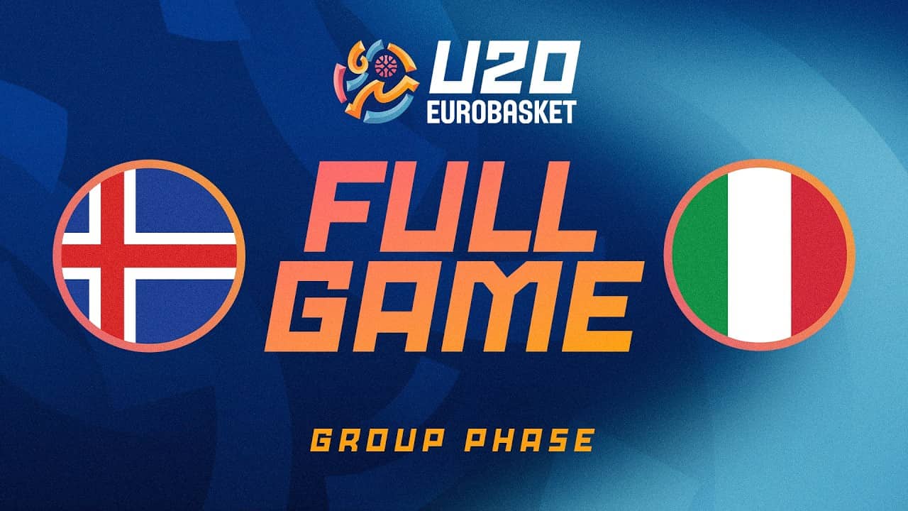 Group Phase | Iceland v Italy | Full Basketball Game | FIBA U20 Women's EuroBasket 2026