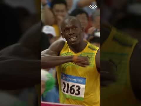 Just Usain Bolt being absolutely one of one at #Beijing2008⚡️🙌  #Olympics