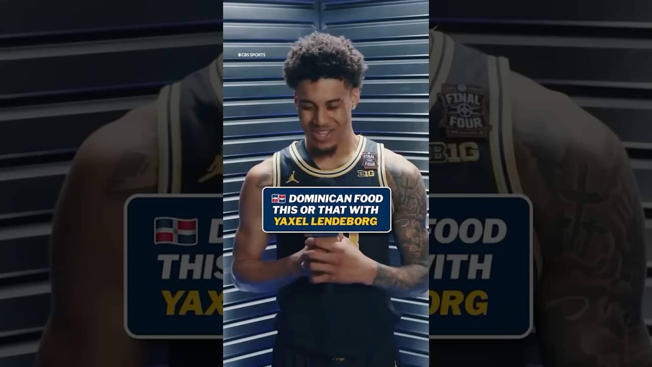 Yaxel Lendeborg does not mess around when it comes to Dominican food 🇩🇴 #warriors #nbadraft