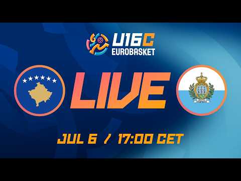 LIVE - Kosovo v San Marino | FIBA U16 EuroBasket 2026 Division C | Group Phase