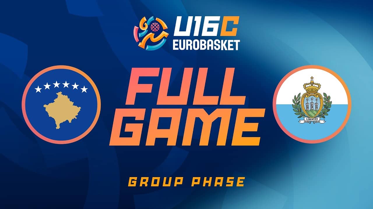 Group Phase | Kosovo v San Marino | Full Basketball Game | FIBA U16 EuroBasket 2026 Division C