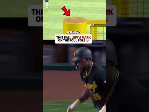 Oneil Cruz’s homer literally left a mark 😯