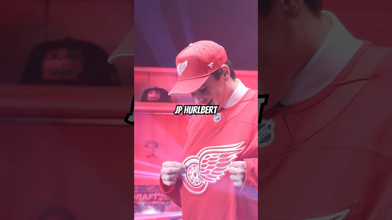 A look at the Red Wings first round pick in the 2026 NHL Draft, JP Hurlbert!