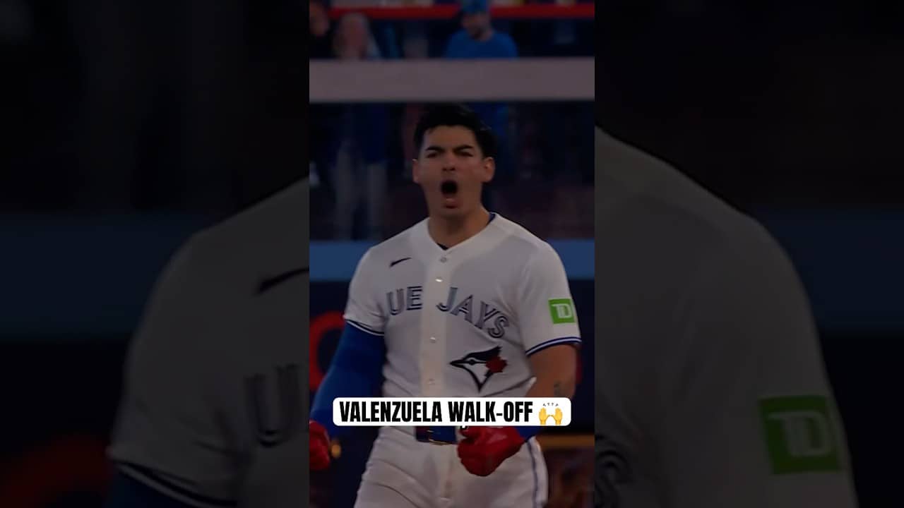 First career walk-off hit for Brandon Valenzuela! #MLB #Toronto #BlueJays