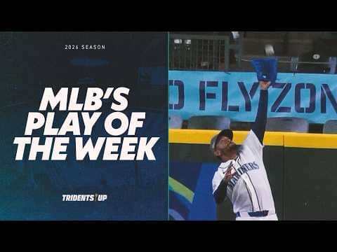 MLB PLAY OF THE WEEK: Julio Rodríguez Gets UP to Rob Home Run