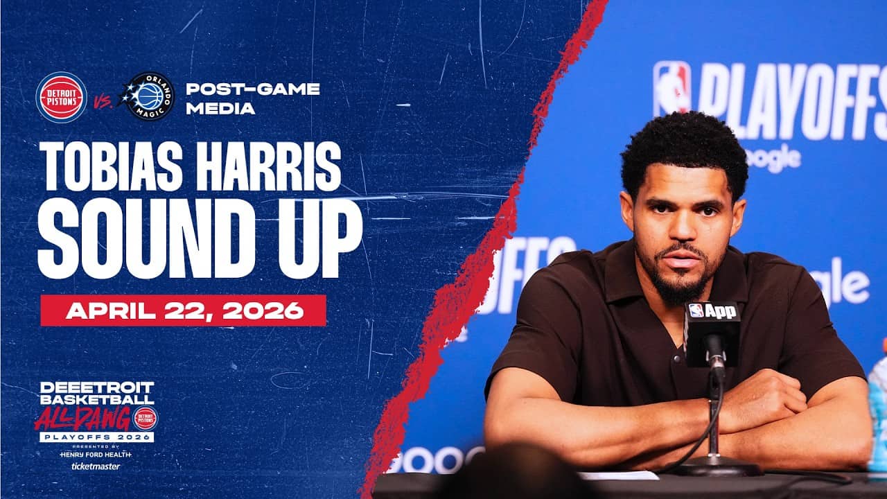 Post-Game Press Conference: Tobias Harris | Pistons vs. Magic | 04.22.26