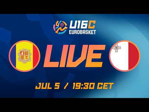 LIVE - Andorra v Malta | FIBA U16 EuroBasket 2026 Division C | Group Phase