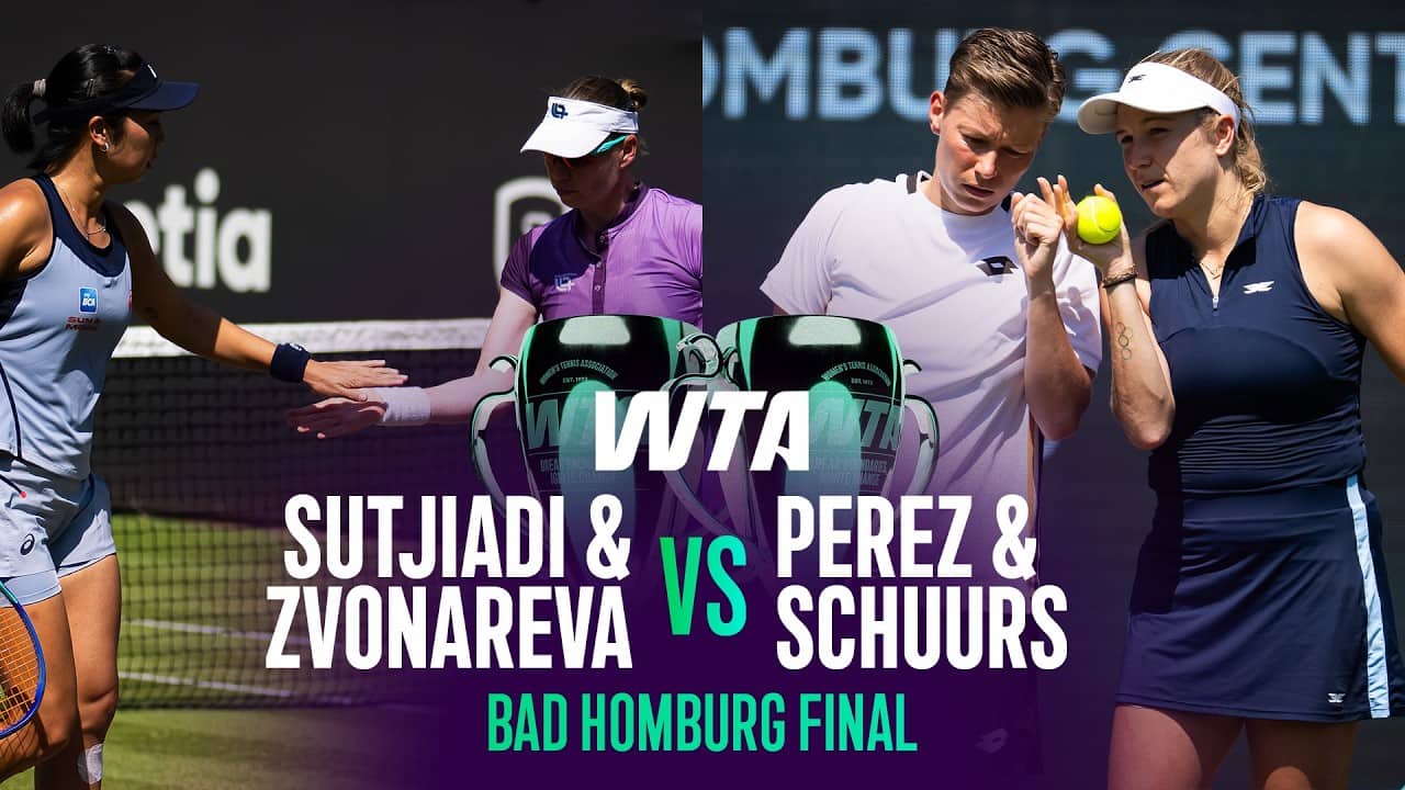 Sutjiadi & Zvonareva vs. Perez & Schuurs | 2026 Bad Homburg Final | WTA Match Highlights