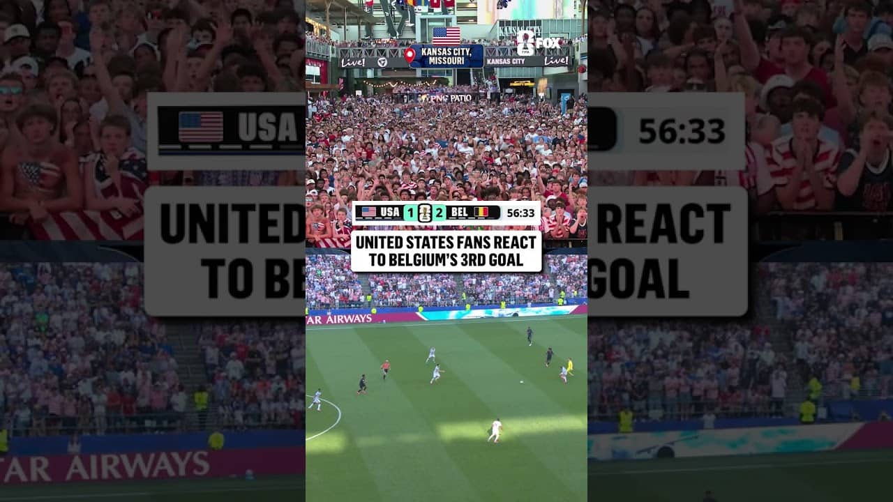 USA fans are stunned after Belgium finds a third