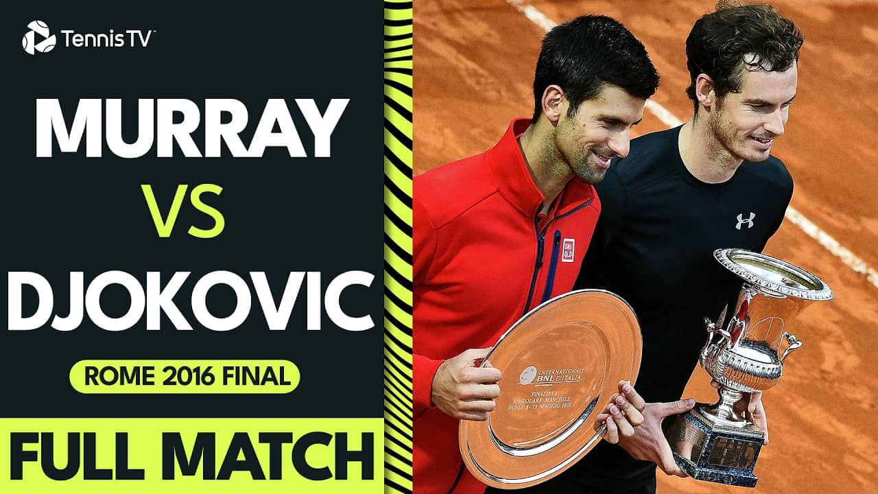 Classic Andy Murray & Novak Djokovic Battle in Rome ⚔️  | 2016 Final FULL MATCH