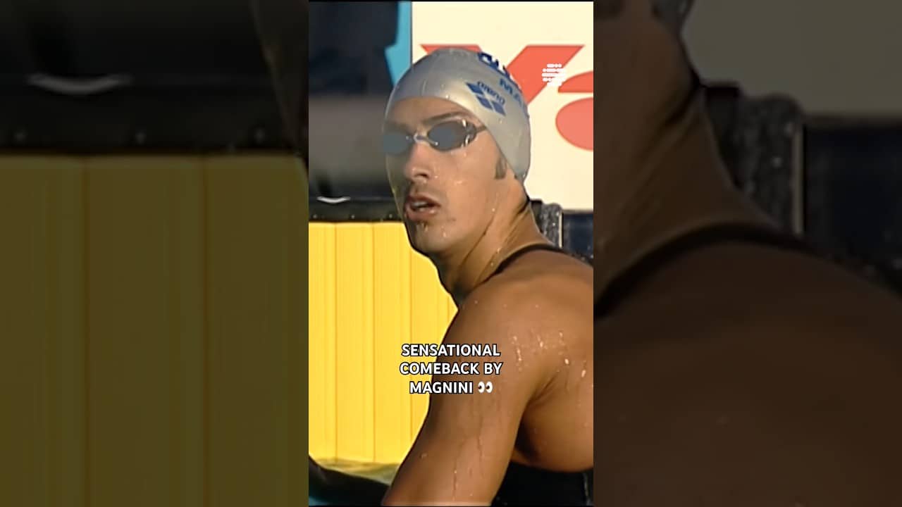 Magnini turns on the afterburners 🚀 #freestylefriday #swimming #freestyle #comeback #swimmer