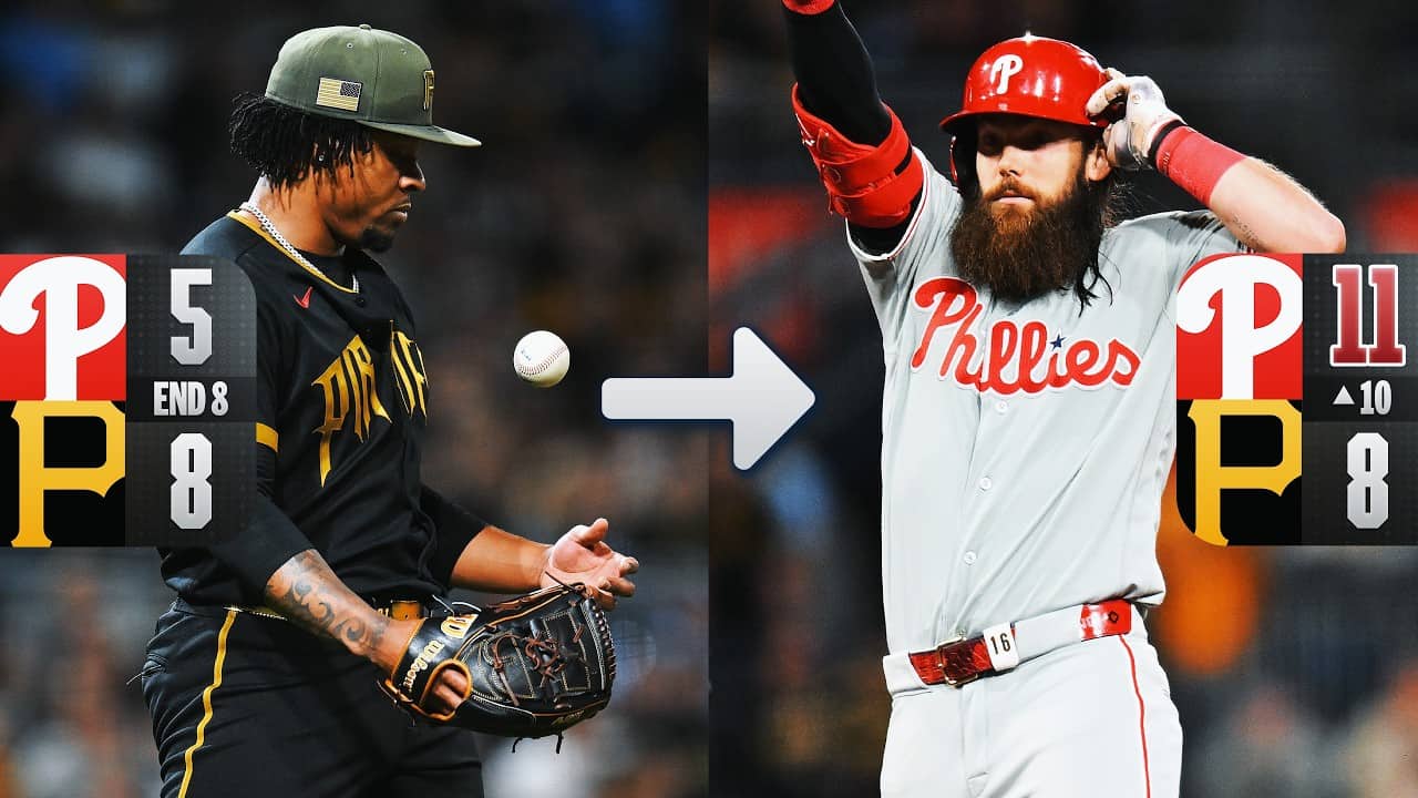 THEY CAME ALL THE WAY BACK 🤯 Phillies score half a dozen runs in the 9th and 10th! (FULL RALLY)
