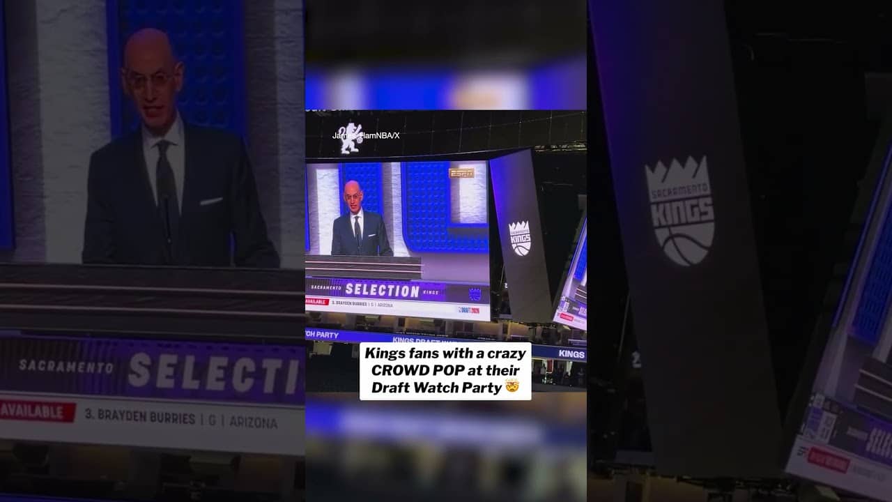 A crowd pop for a draft party? Kings fans must be pumped for Darius Acuff Jr. 👀