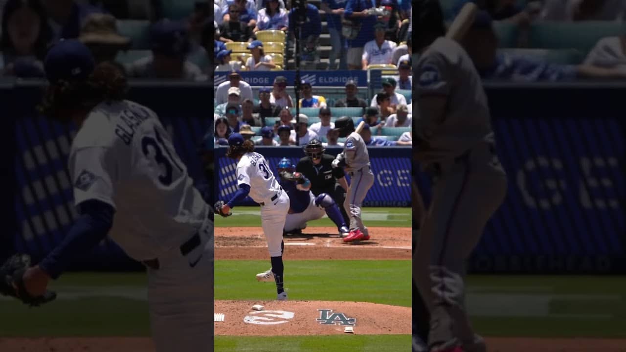 Tyler Glasnow PAINTS the outside corner for a strikeout! 🎨