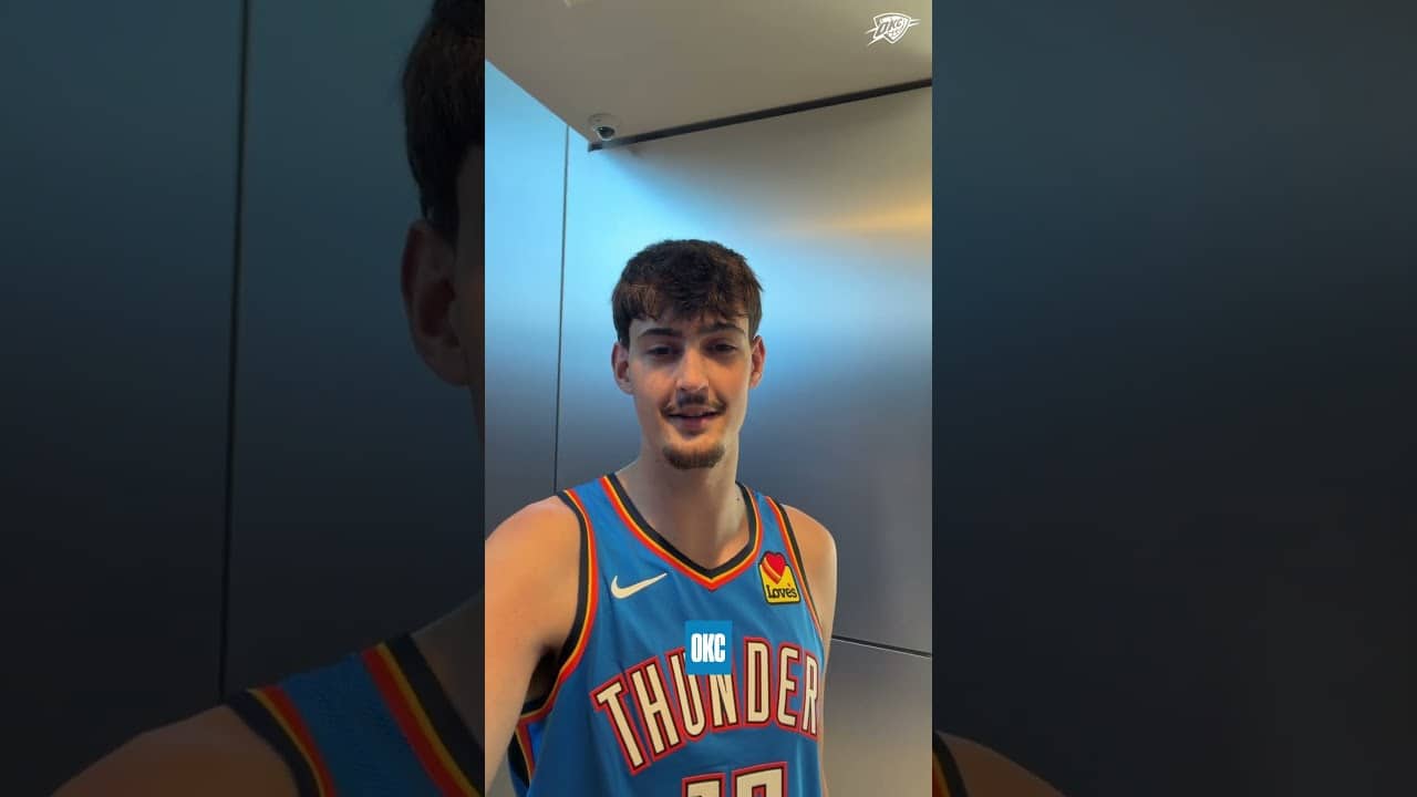 Rooks checking in with the new threads 😌 #okcthunder
