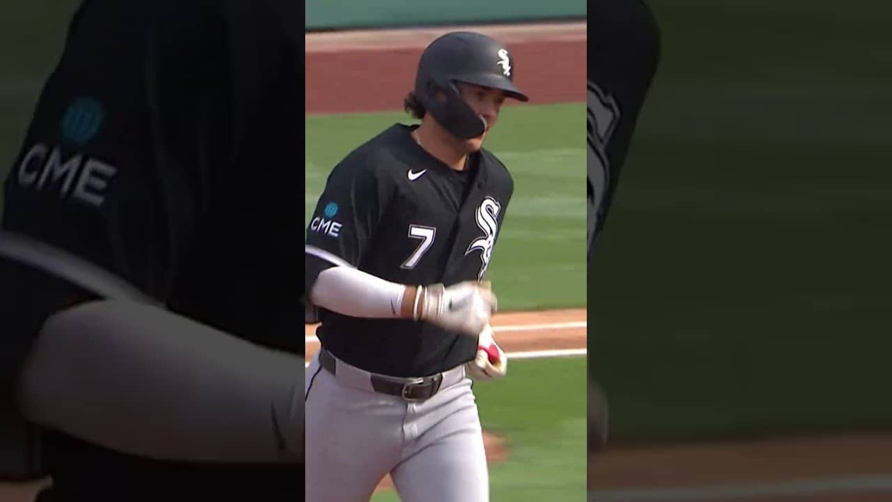 Jacob Gonzalez sent his first career home run 428 feet 🤯 #MLB #homerun #highlight