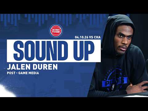 Post-Game Press Conference: Jalen Duren | Pistons vs. Hornets | 04.10.26