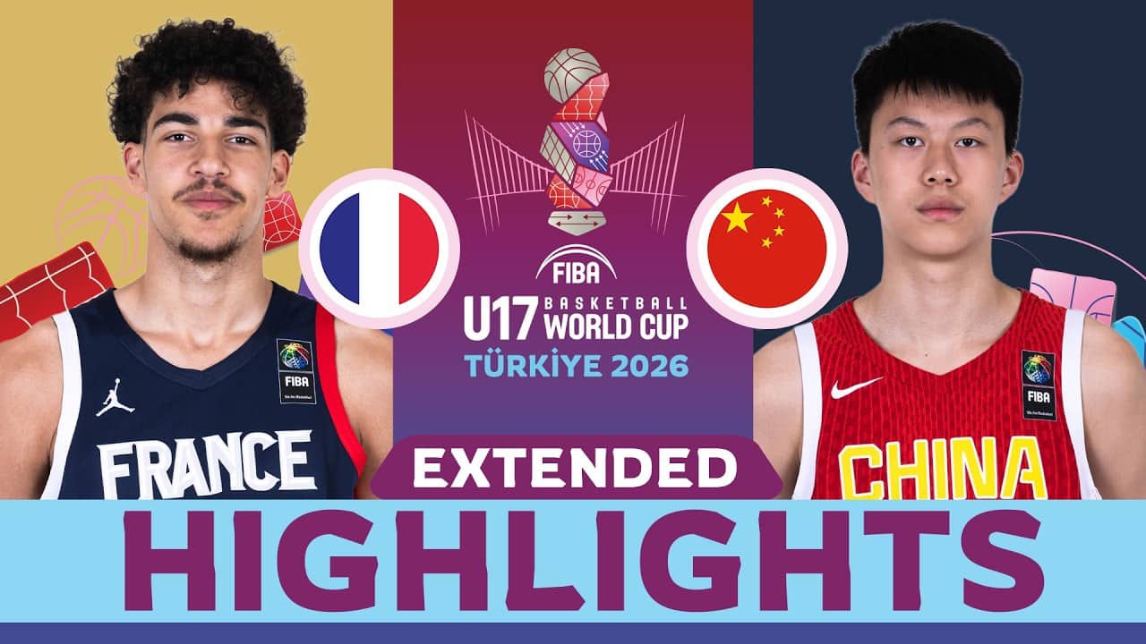 France 🇫🇷 vs China 🇨🇳 | ROUND OF 16 HIGHLIGHTS | #FIBAU17 World Cup
