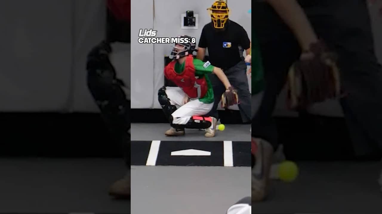 Catcher having a tough time