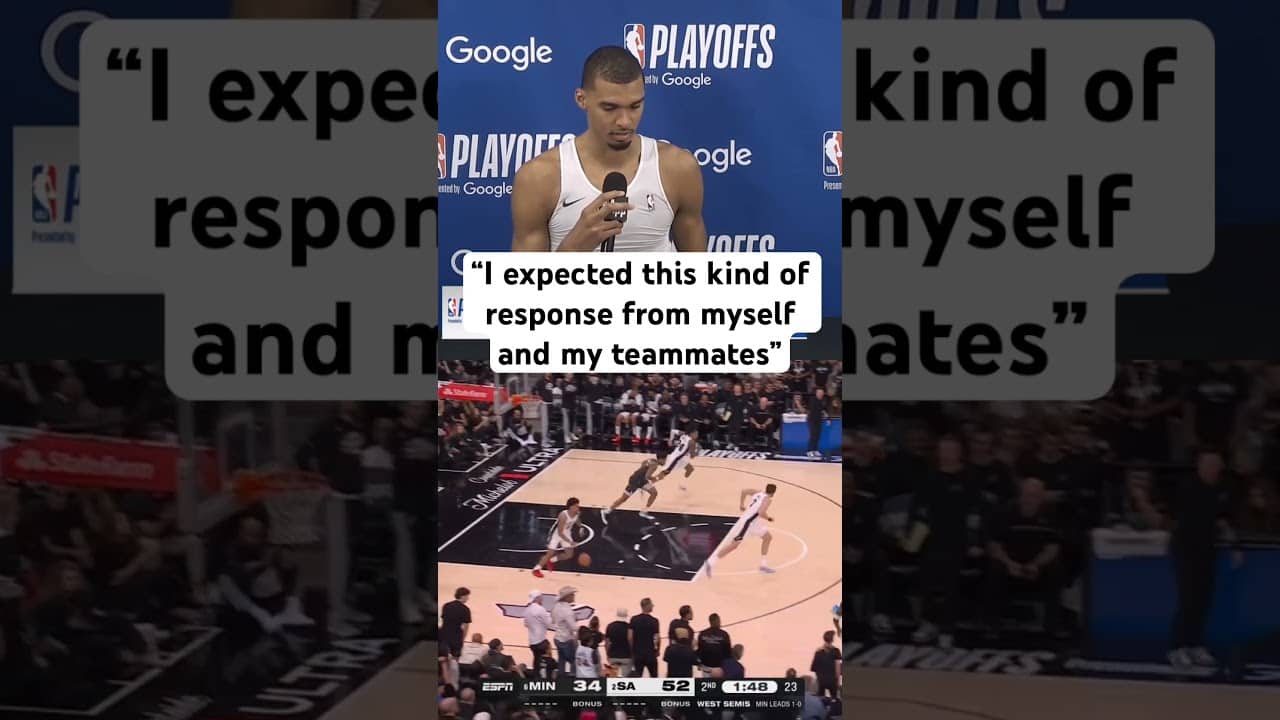 Wemby on how the Spurs bounced back Game 2