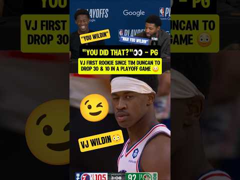 VJ has PG acting like he's a ROOKIE😭