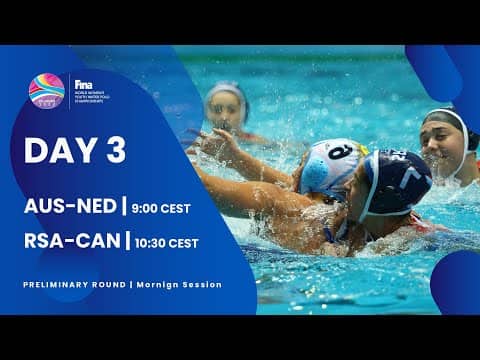 Day 3 PRELIMINARY ROUND | Morning Session | FINA World Women's Youth Water Polo Championships 2022