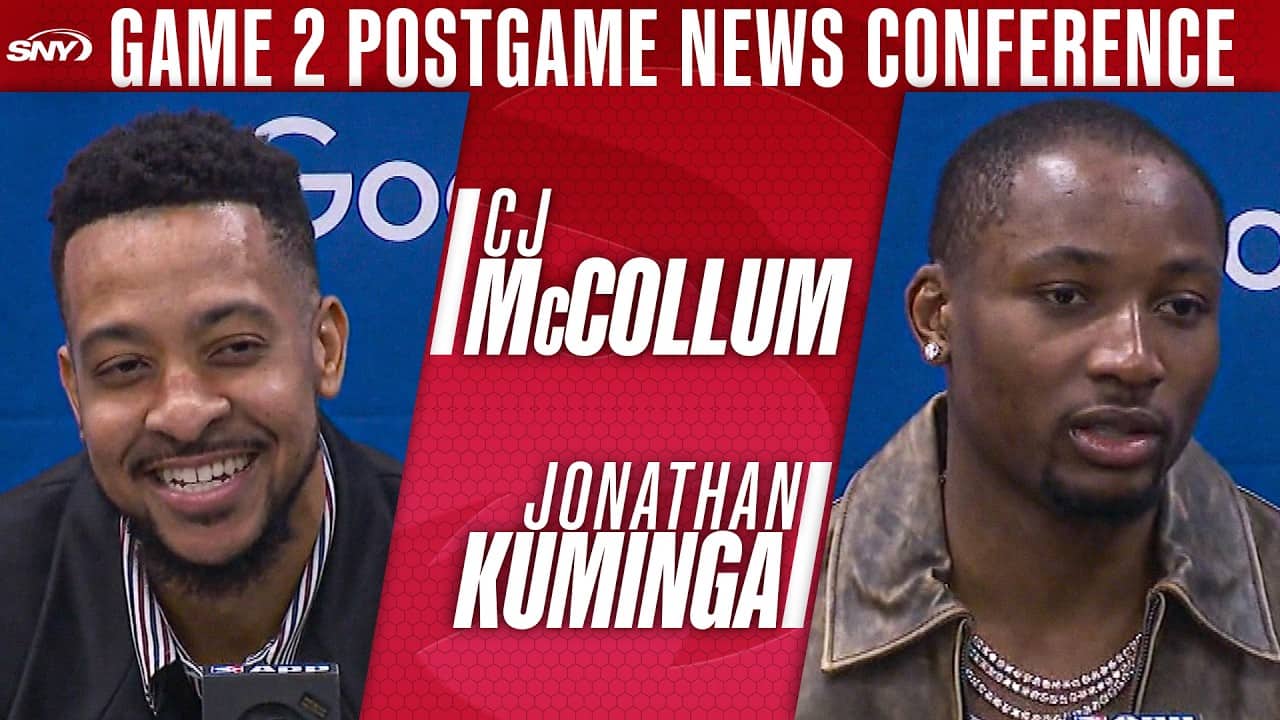 CJ McCollum reacts to being labeled an MSG Villian after Hawks Game 2 win over Knicks