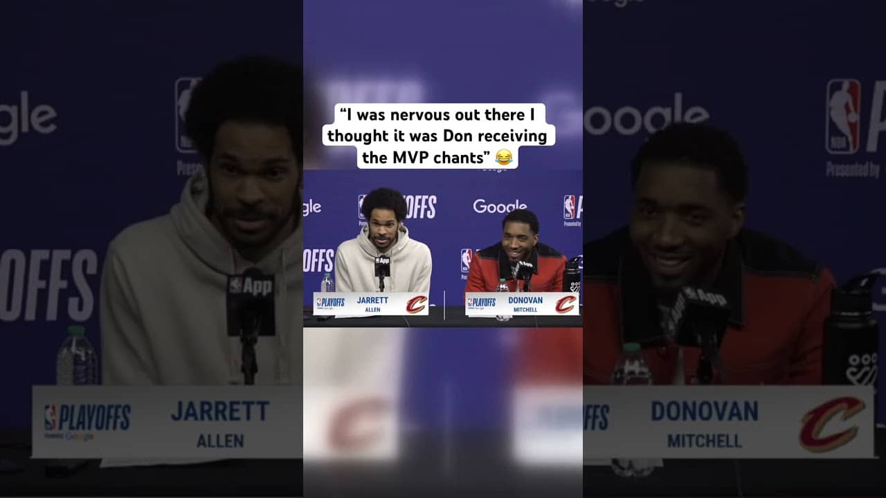 Jarrett Allen couldn’t believe he was getting MVP chants 😂