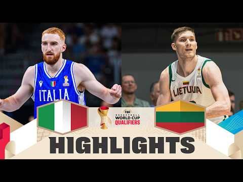 Italy 🇮🇹 v Lithuania 🇱🇹 | Highlights | FIBA Basketball World Cup 2027 European Qualifiers